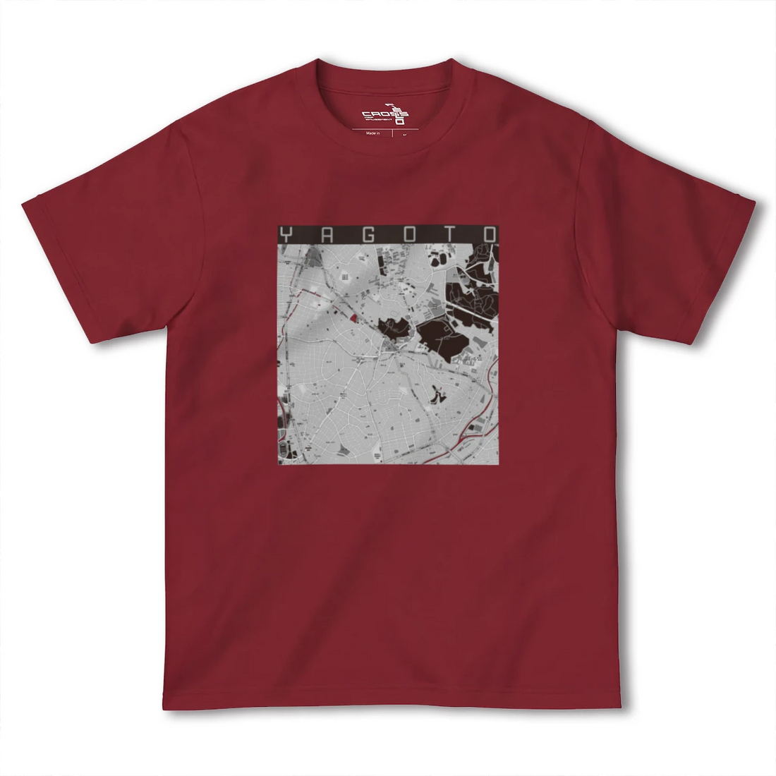 【八事(愛知県)】地図柄ヘビーウェイトTシャツ