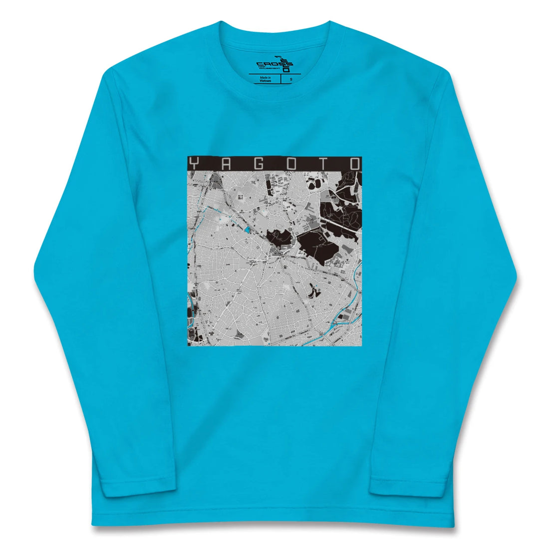 【八事(愛知県)】地図柄ロングスリーブTシャツ