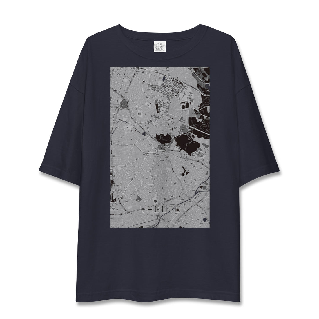 【八事（愛知県）】地図柄ビッグシルエットTシャツ