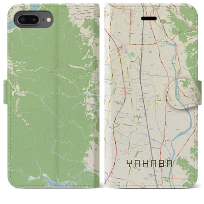 【矢巾（岩手県）】地図柄iPhoneケース（手帳タイプ）ナチュラル・iPhone 8Plus /7Plus / 6sPlus / 6Plus 用