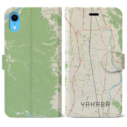 【矢巾（岩手県）】地図柄iPhoneケース（手帳タイプ）ナチュラル・iPhone XR 用