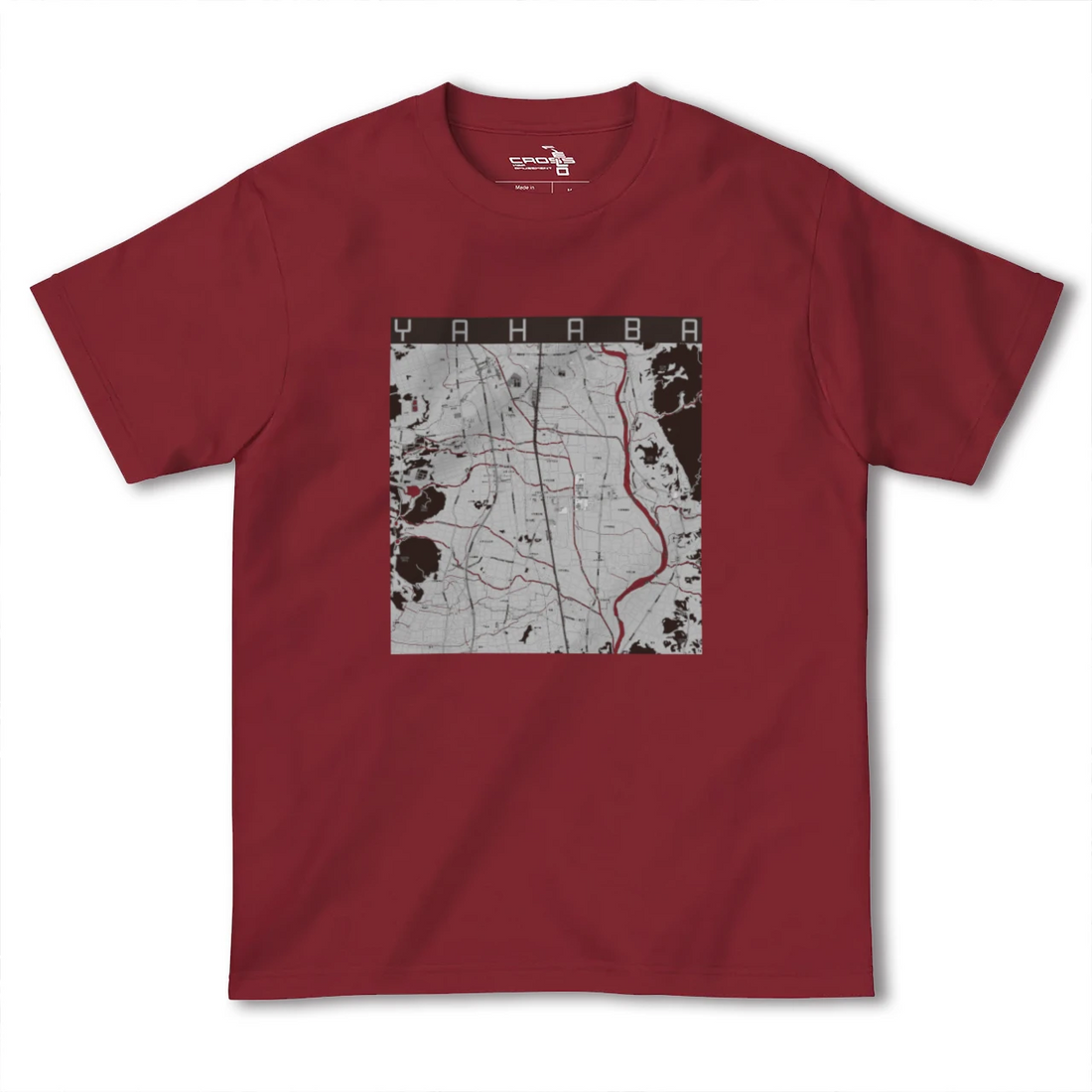 【矢巾(岩手県)】地図柄ヘビーウェイトTシャツ