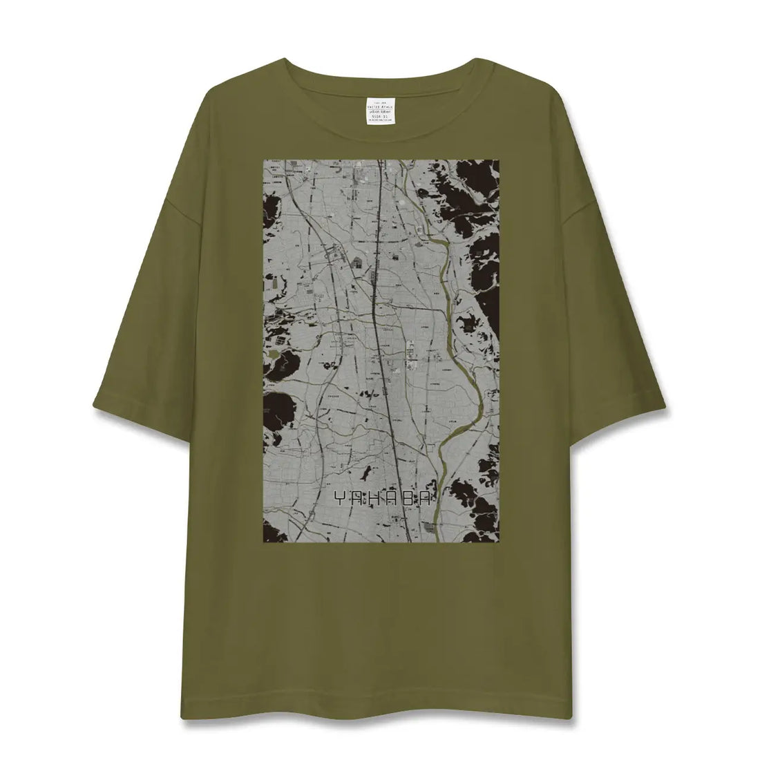 【矢巾(岩手県)】地図柄ビッグシルエットTシャツ