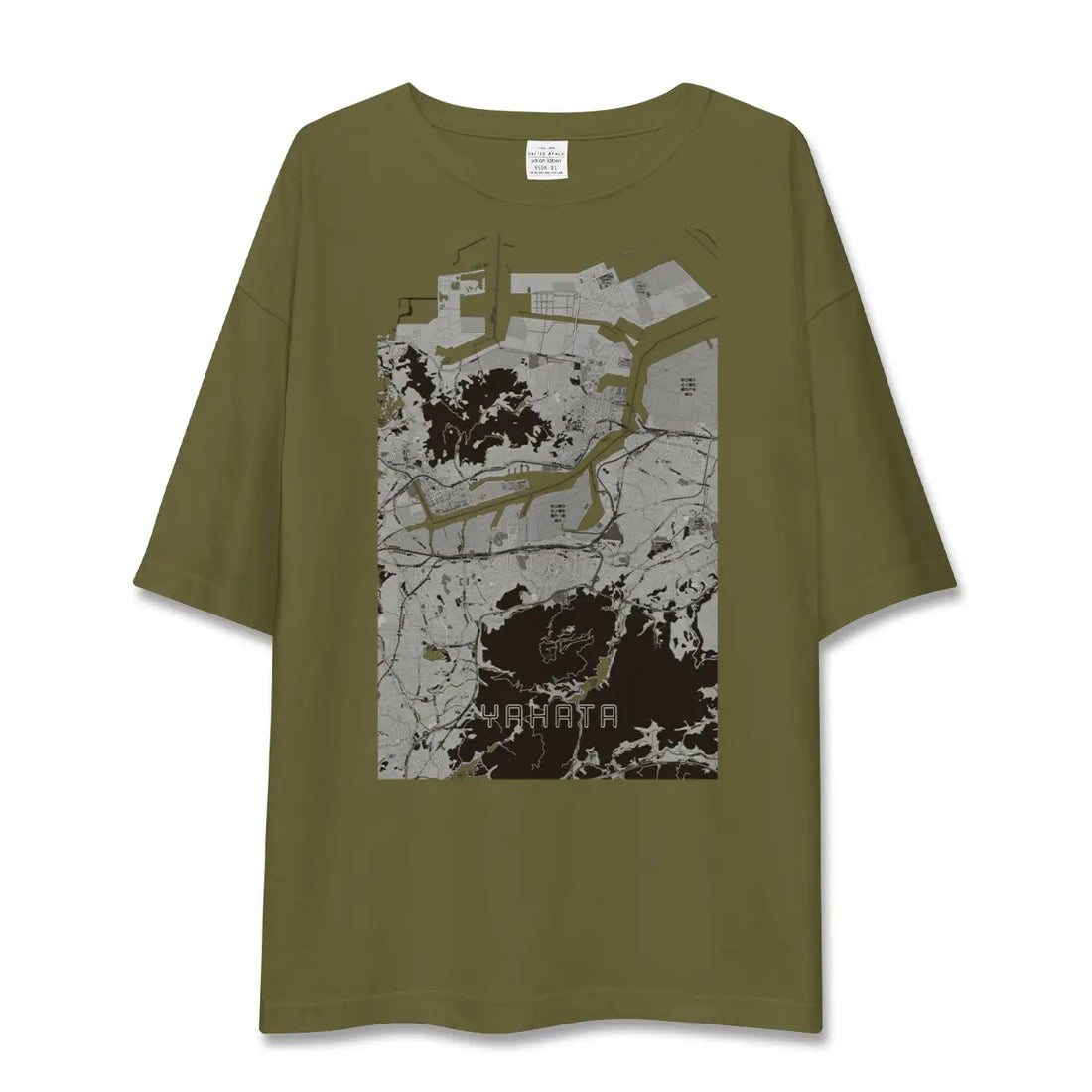 【八幡(福岡県)】地図柄ビッグシルエットTシャツ