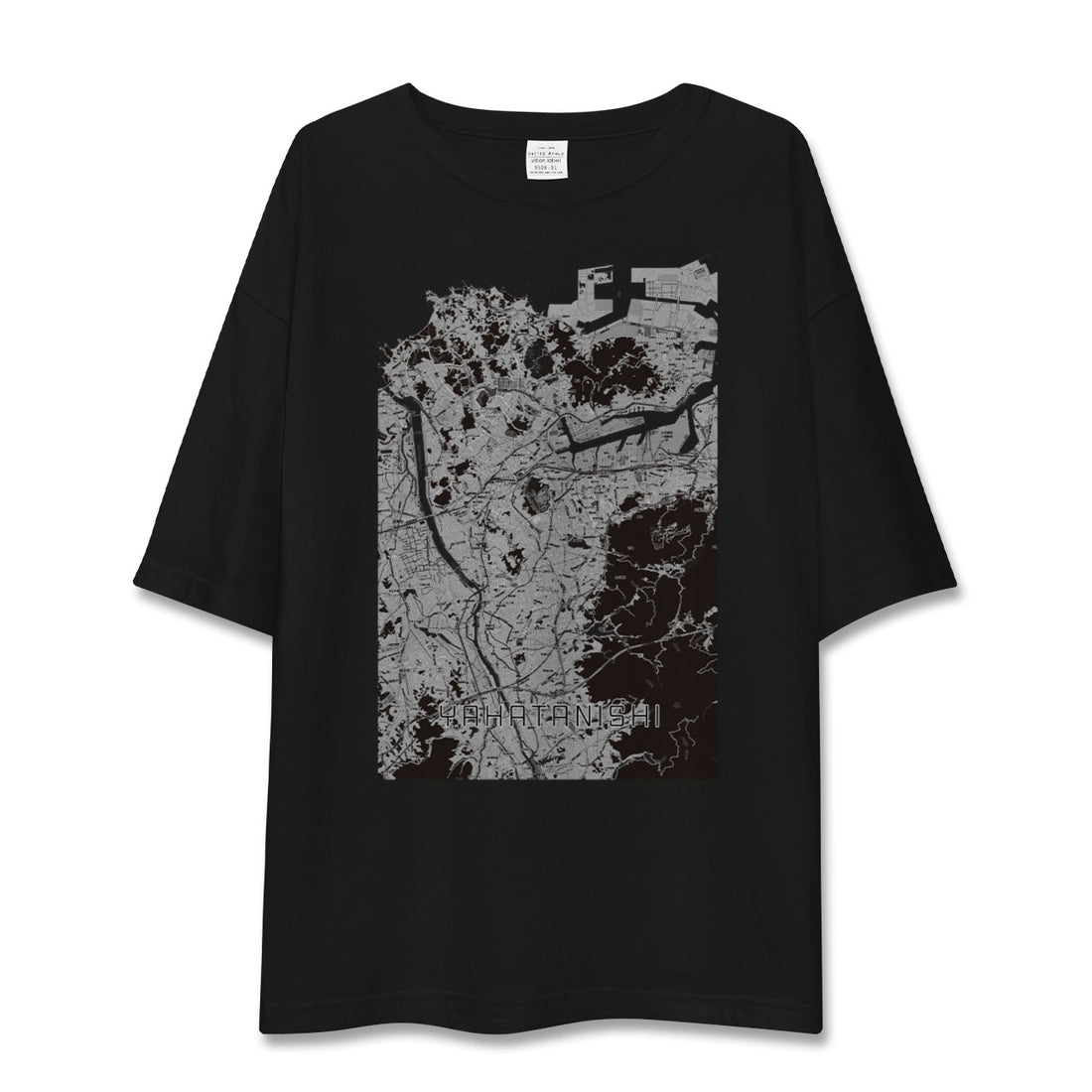 【八幡西（福岡県）】地図柄ビッグシルエットTシャツ