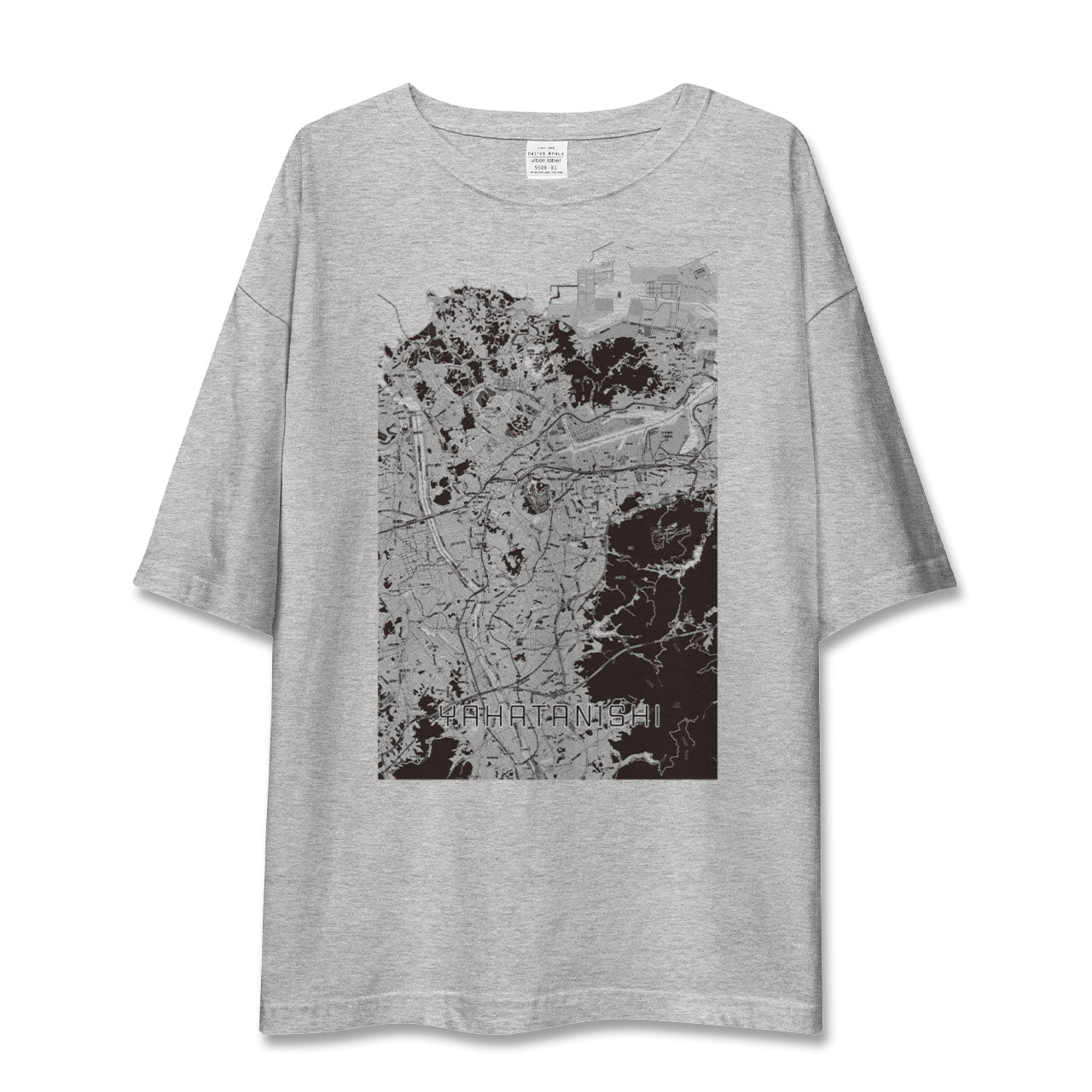 【八幡西（福岡県）】地図柄ビッグシルエットTシャツ