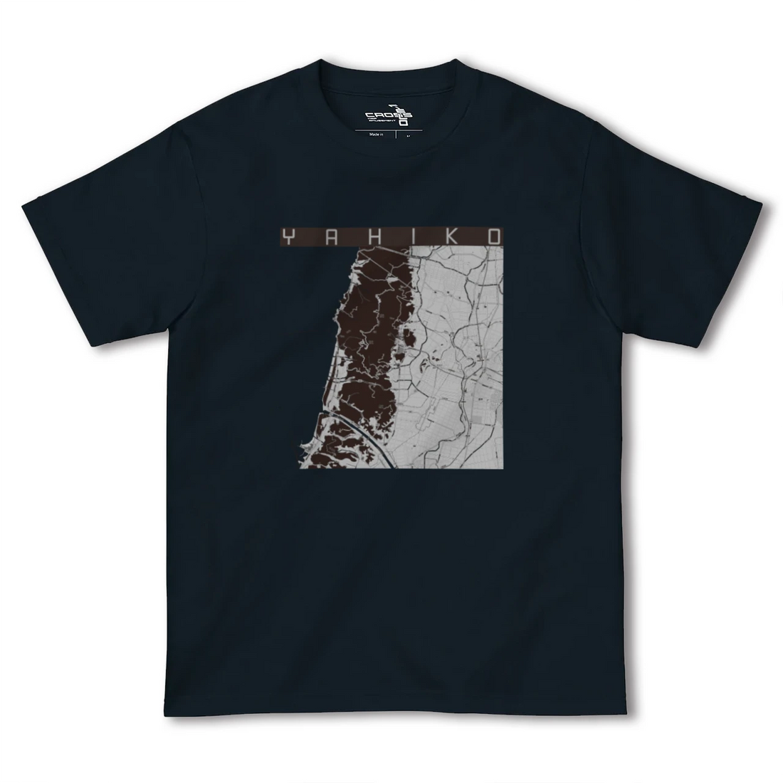【弥彦(新潟県)】地図柄ヘビーウェイトTシャツ