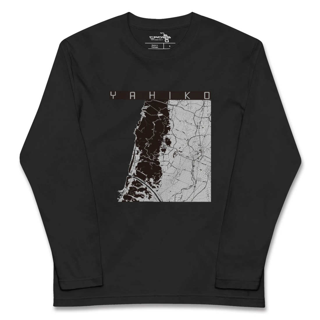 【弥彦(新潟県)】地図柄ロングスリーブTシャツ
