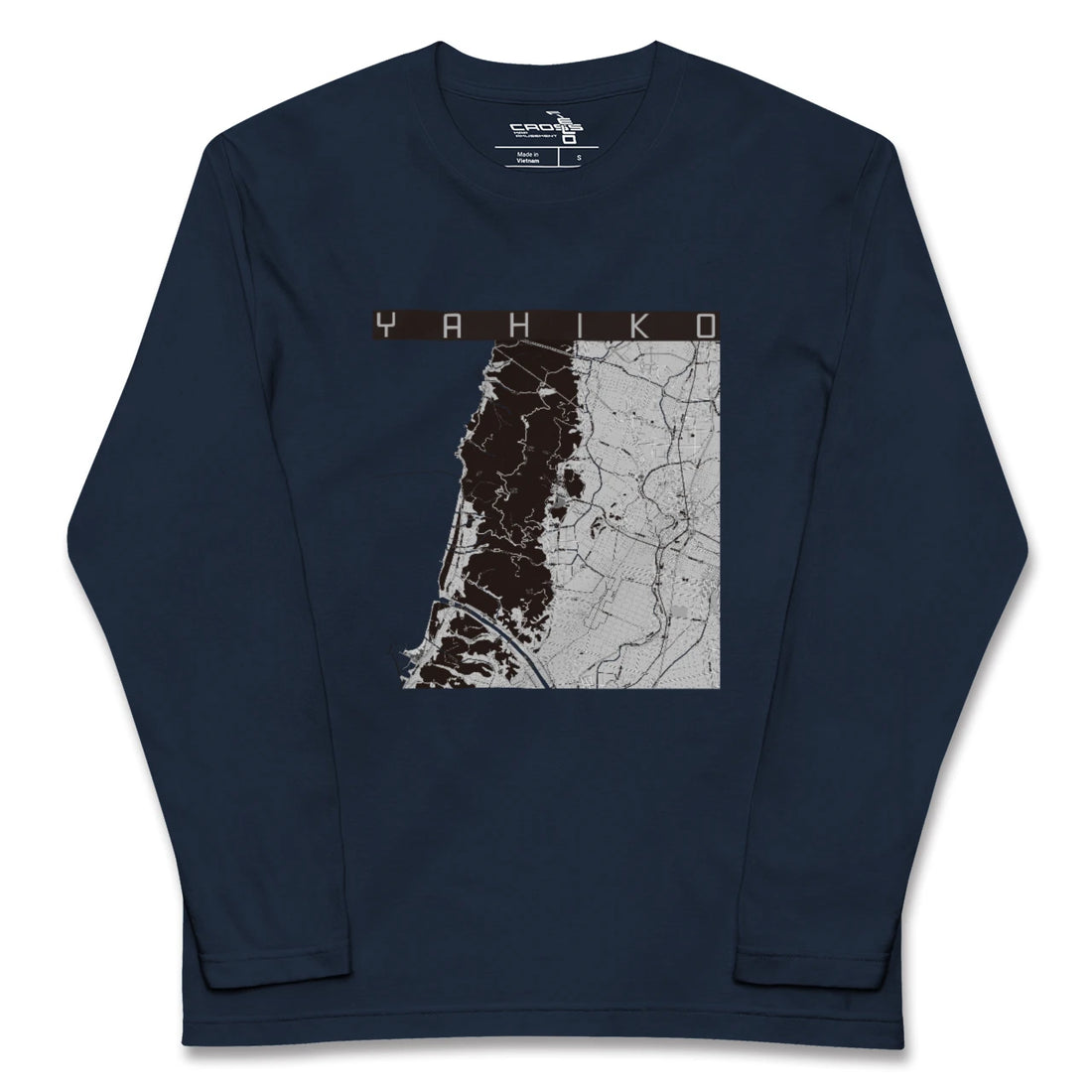 【弥彦(新潟県)】地図柄ロングスリーブTシャツ