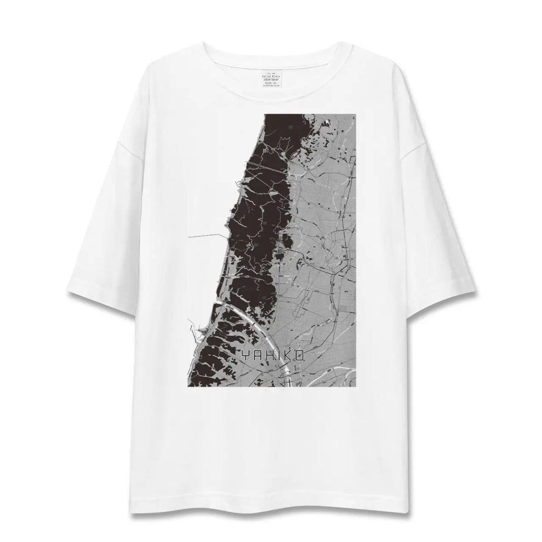 【弥彦(新潟県)】地図柄ビッグシルエットTシャツ