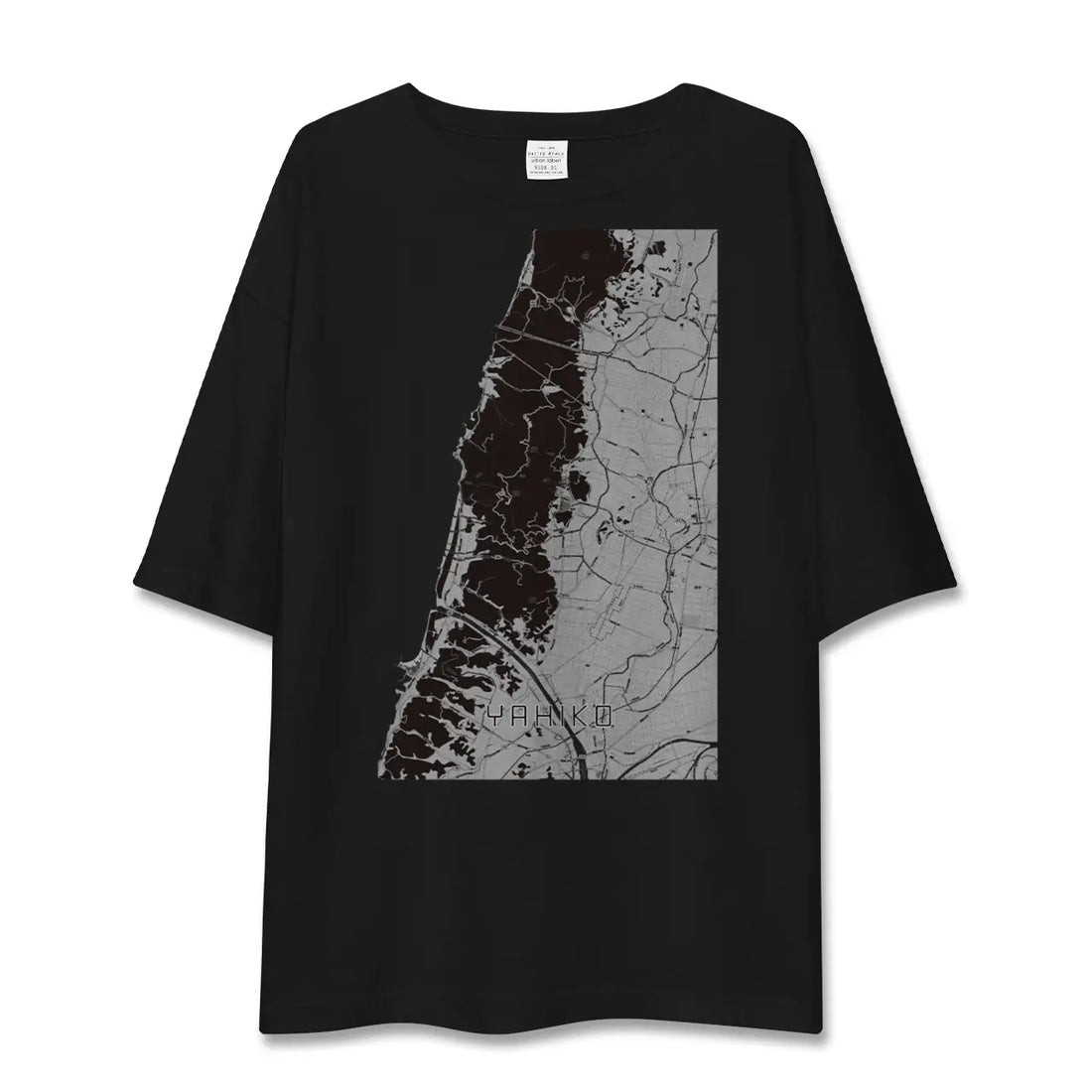 【弥彦(新潟県)】地図柄ビッグシルエットTシャツ
