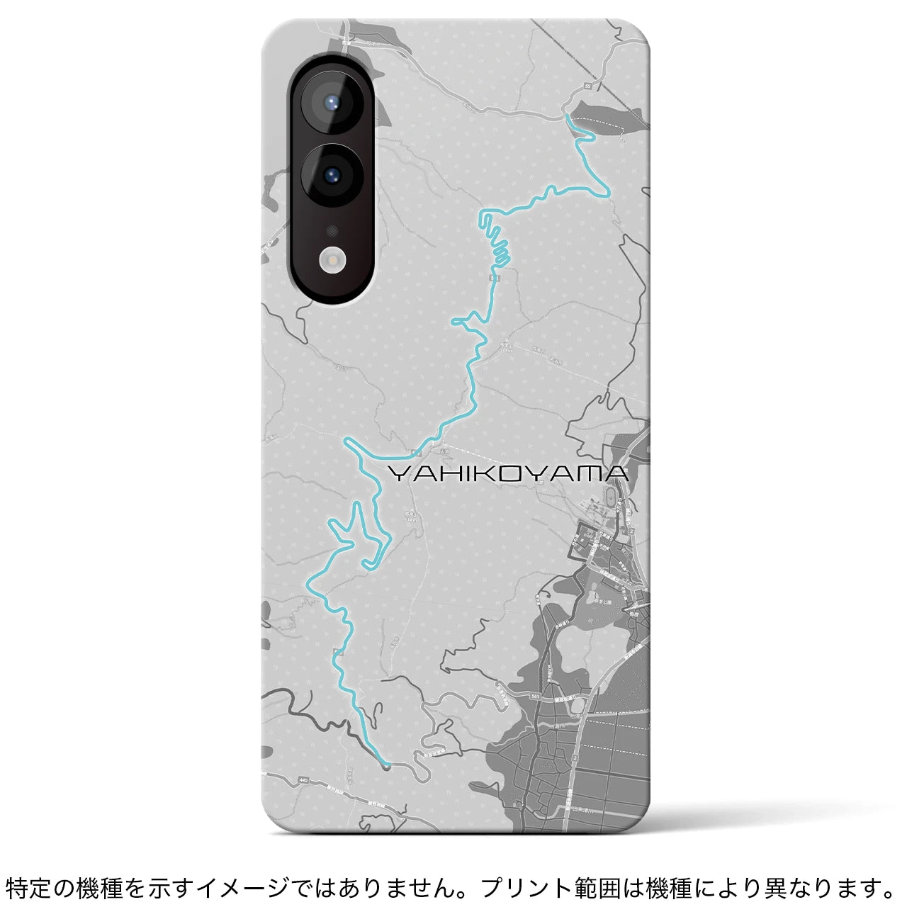 Recipro × Crossfield【弥彦山】地図柄iPhoneケース（バックカバータイプ・アッシュ）iPhone 14 Pro 用