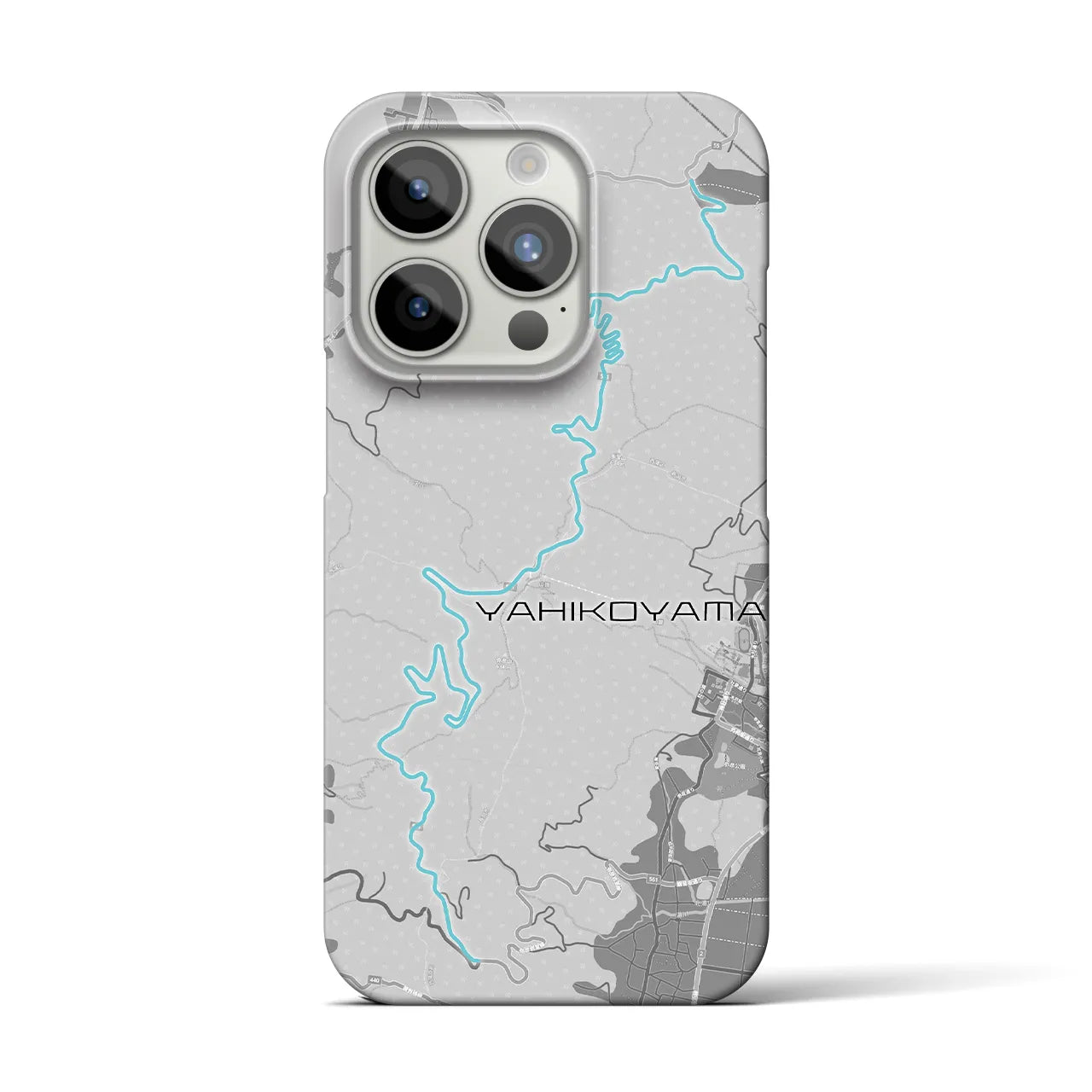 Recipro × Crossfield【弥彦山】地図柄iPhoneケース（バックカバータイプ・アッシュ）iPhone 15 Pro 用