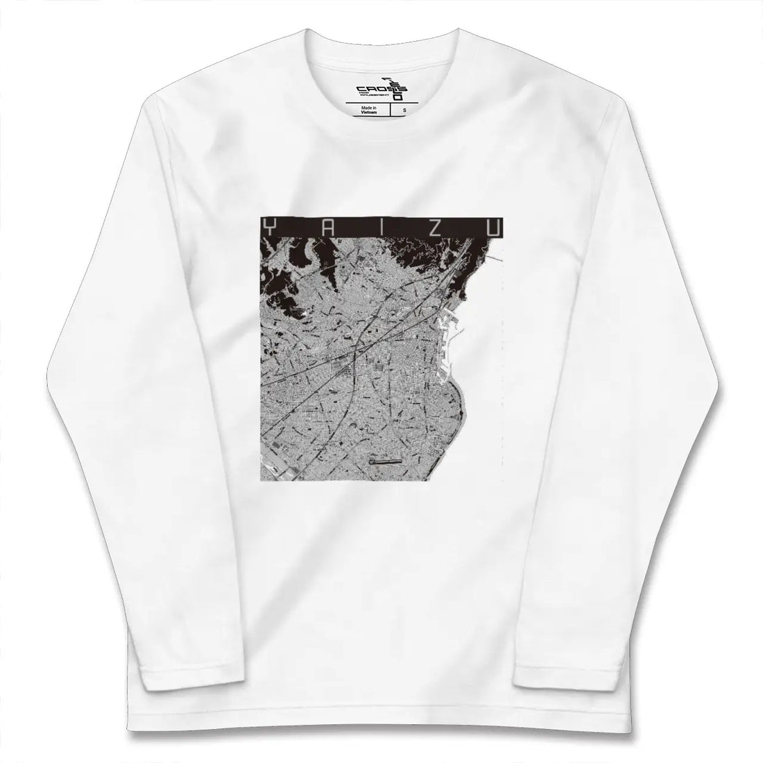【焼津(静岡県)】地図柄ロングスリーブTシャツ
