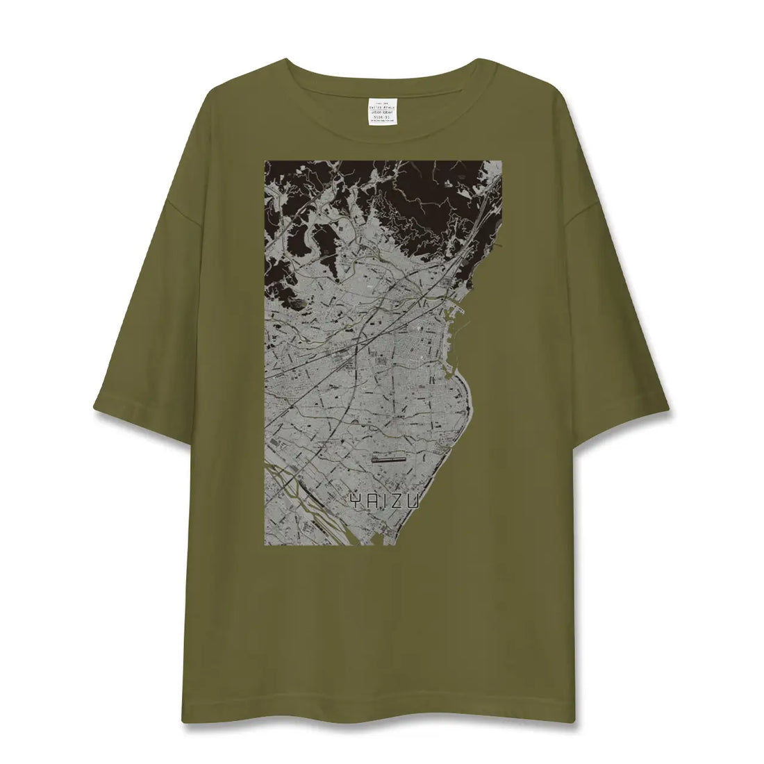 【焼津(静岡県)】地図柄ビッグシルエットTシャツ