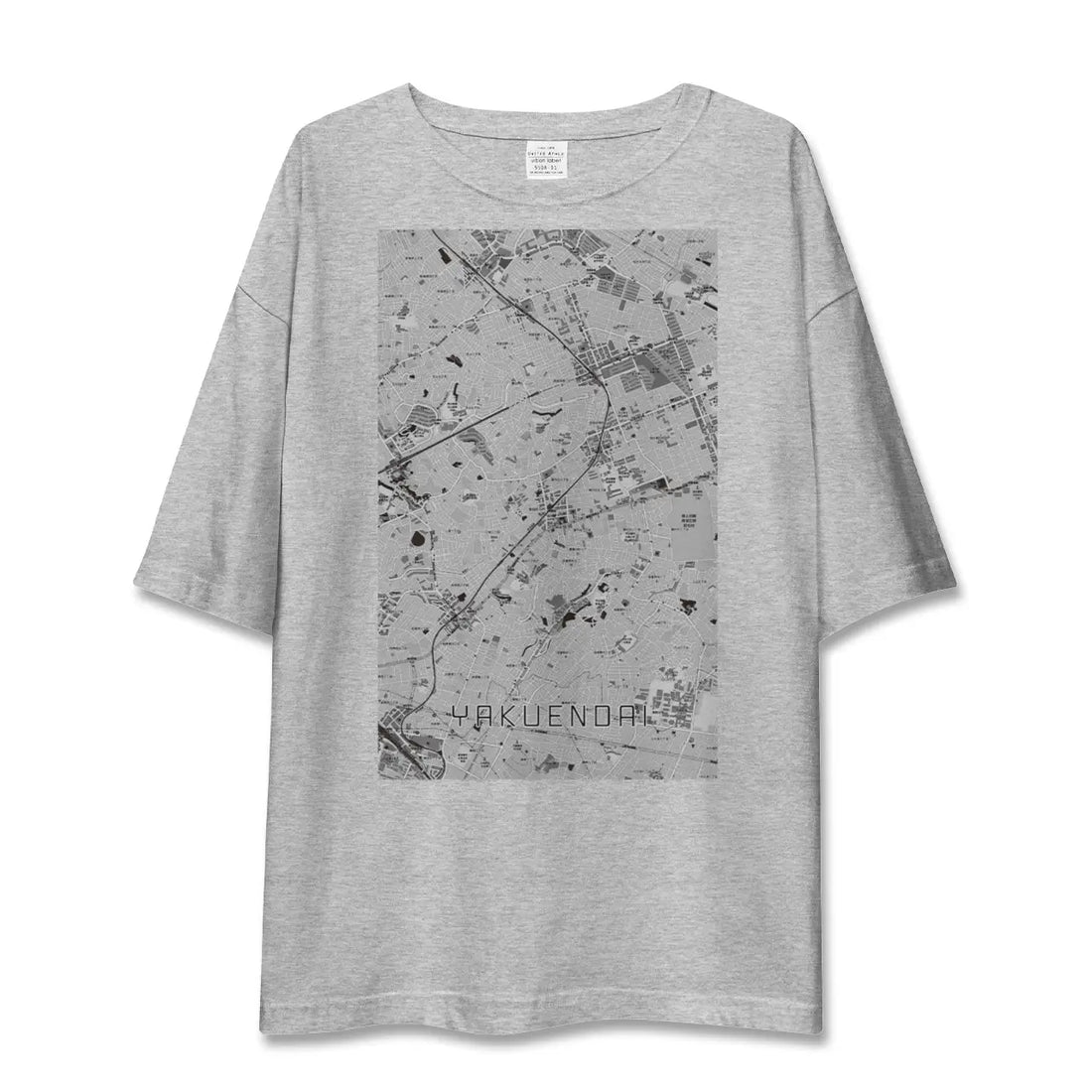【薬園台(千葉県)】地図柄ビッグシルエットTシャツ
