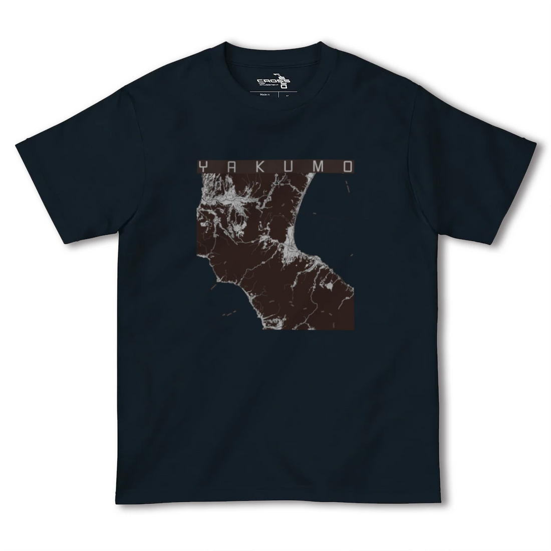 【八雲(北海道)】地図柄ヘビーウェイトTシャツ