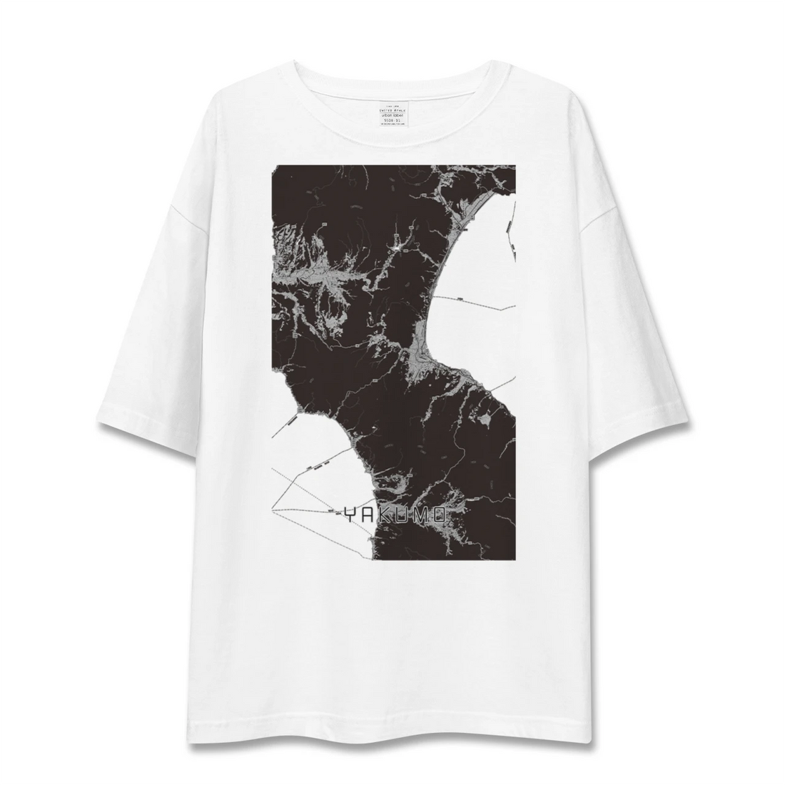 【八雲(北海道)】地図柄ビッグシルエットTシャツ