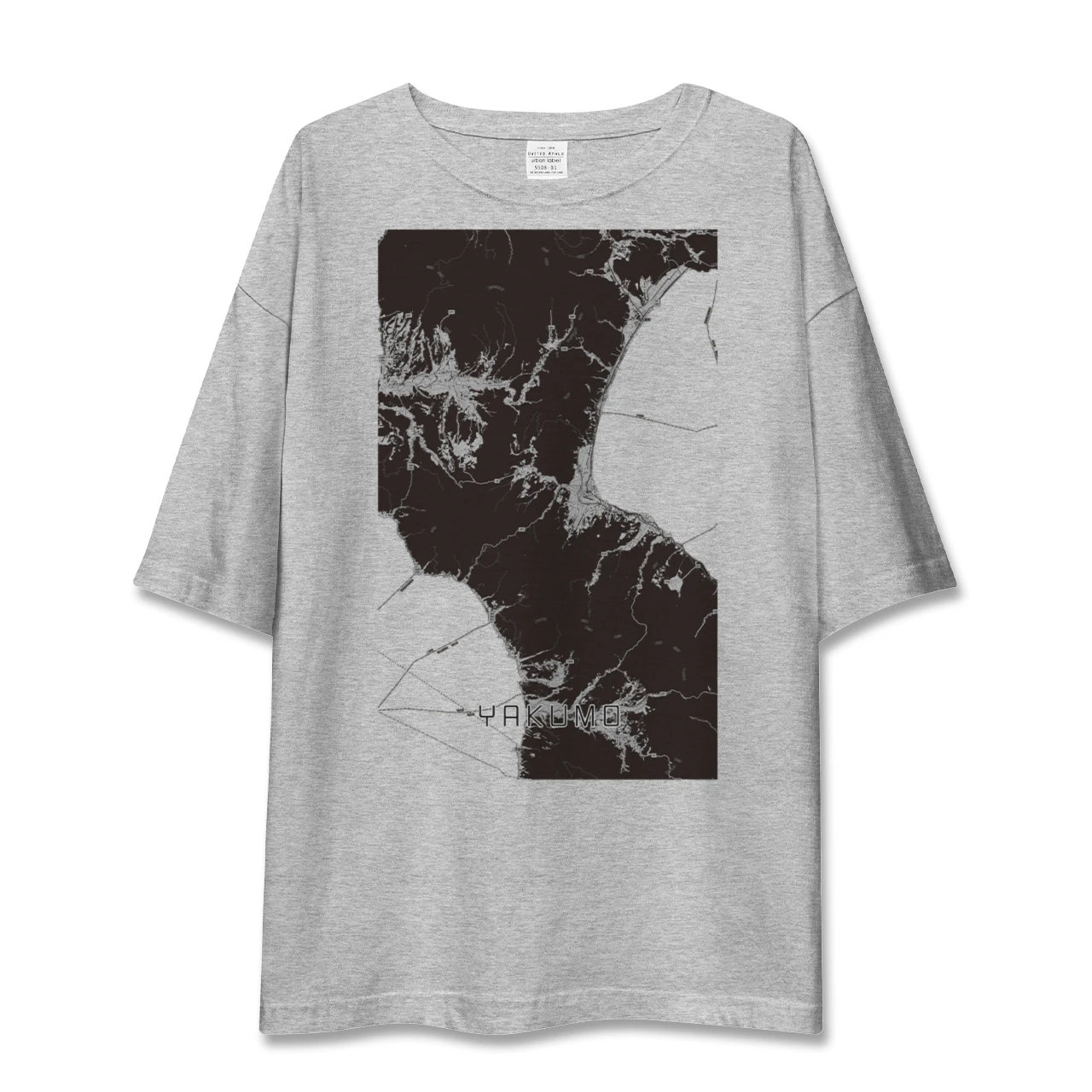 【八雲（北海道）】地図柄ビッグシルエットTシャツ