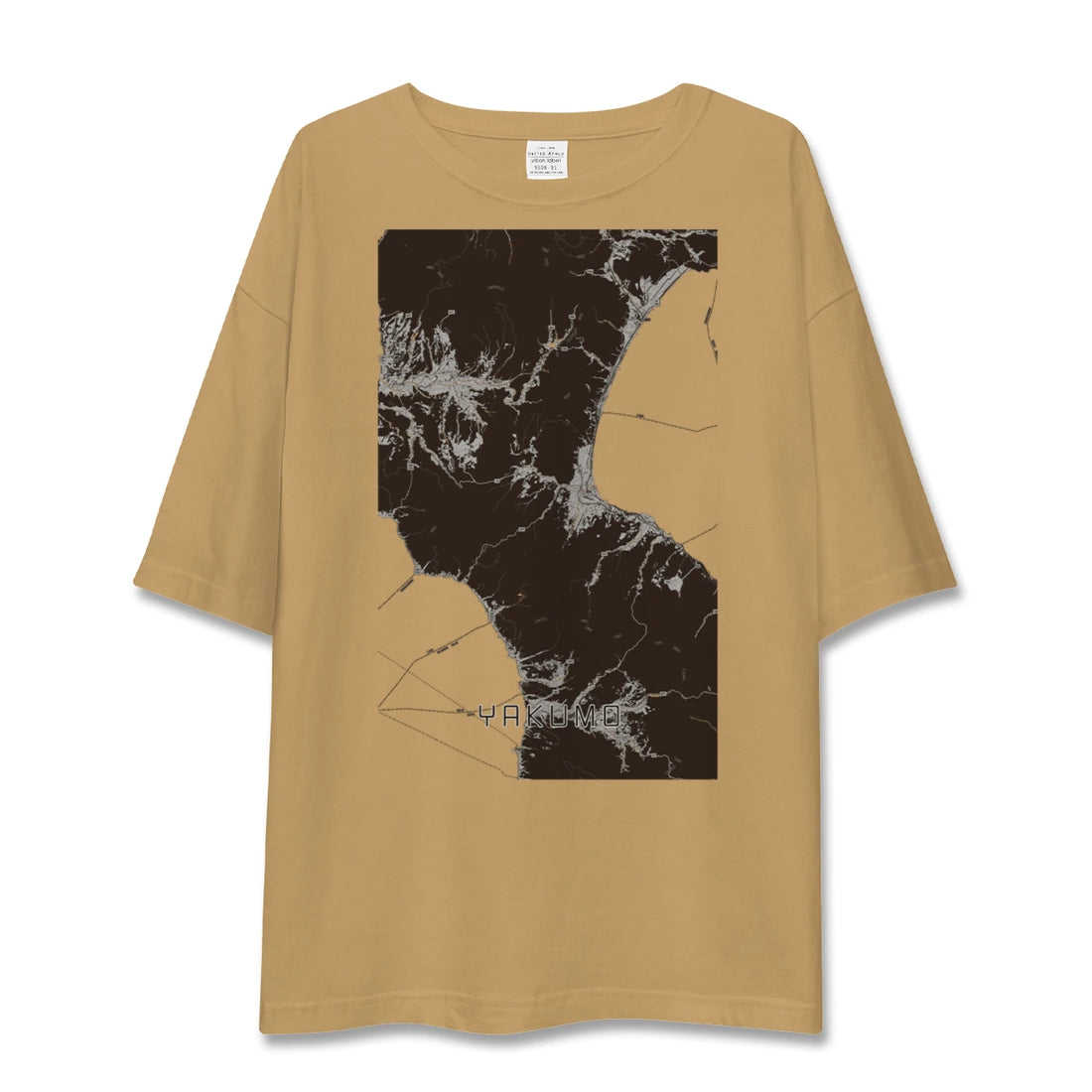 【八雲(北海道)】地図柄ビッグシルエットTシャツ