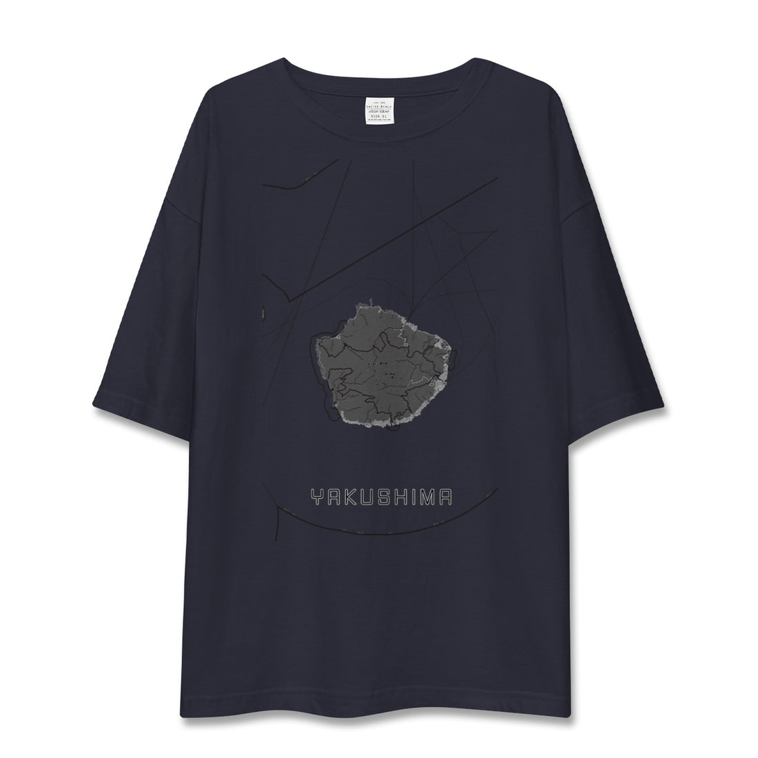 【屋久島（鹿児島県）】地図柄ビッグシルエットTシャツ