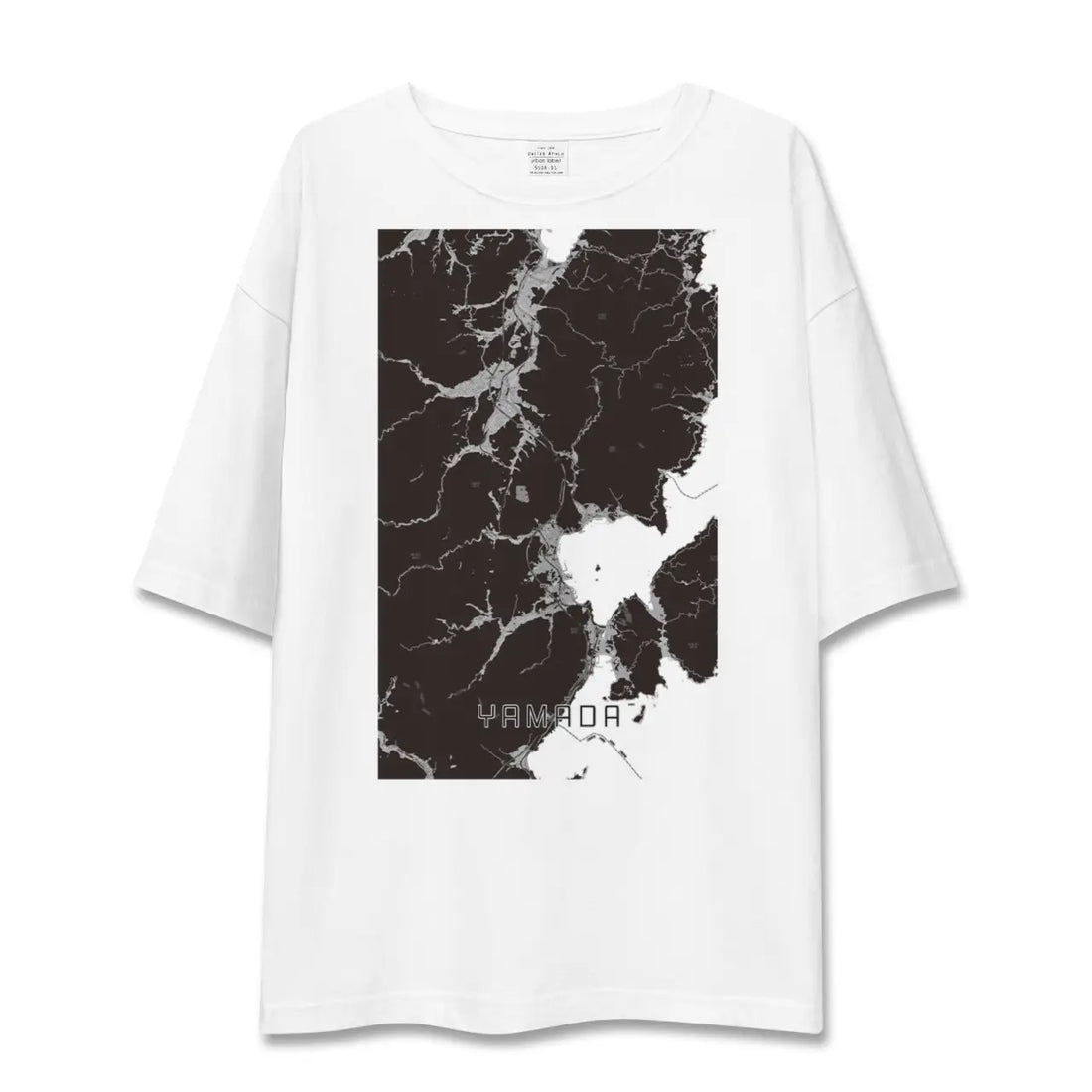 【山田(岩手県)(岩手県)】地図柄ビッグシルエットTシャツ