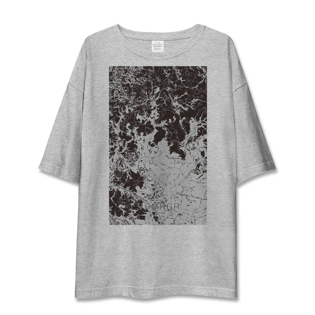 【山鹿（熊本県）】地図柄ビッグシルエットTシャツ
