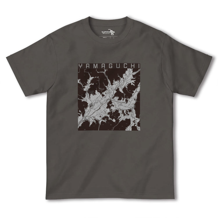 【山口（山口県）】地図柄ヘビーウェイトTシャツ