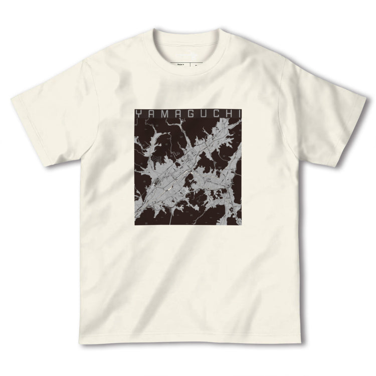 【山口（山口県）】地図柄ヘビーウェイトTシャツ