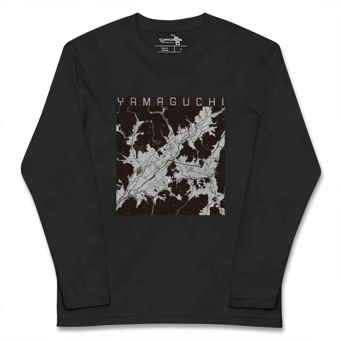 【山口(山口県)】地図柄ロングスリーブTシャツ