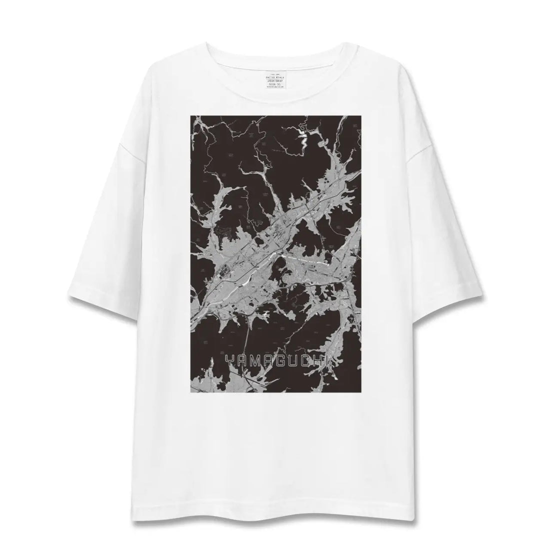 【山口（山口県）】地図柄ビッグシルエットTシャツ