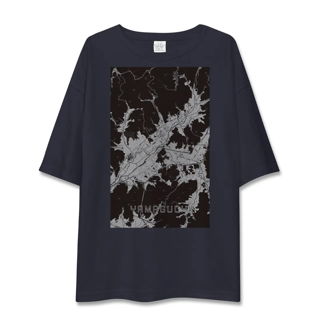 【山口(山口県)】地図柄ビッグシルエットTシャツ