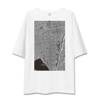 【山鼻（北海道）】地図柄ビッグシルエットTシャツ