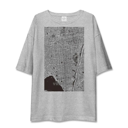 【山鼻（北海道）】地図柄ビッグシルエットTシャツ