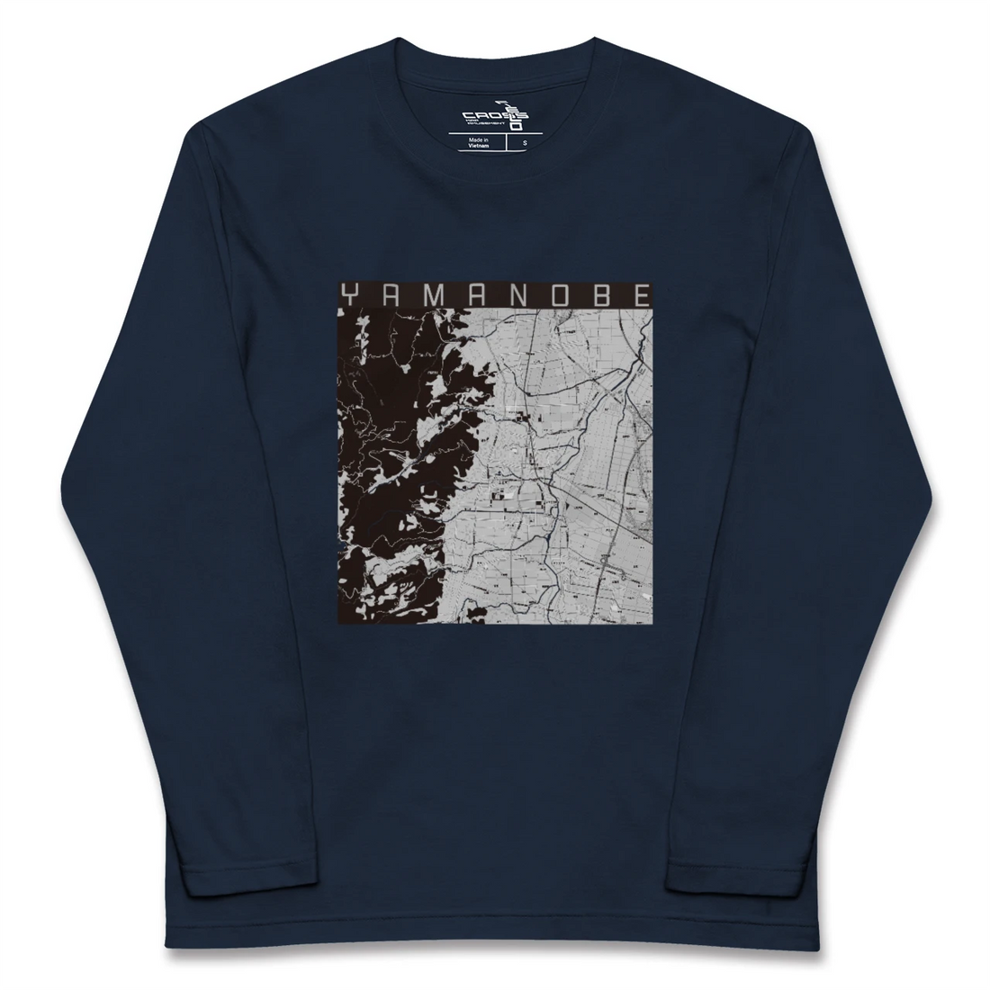 【山辺(山形県)】地図柄ロングスリーブTシャツ