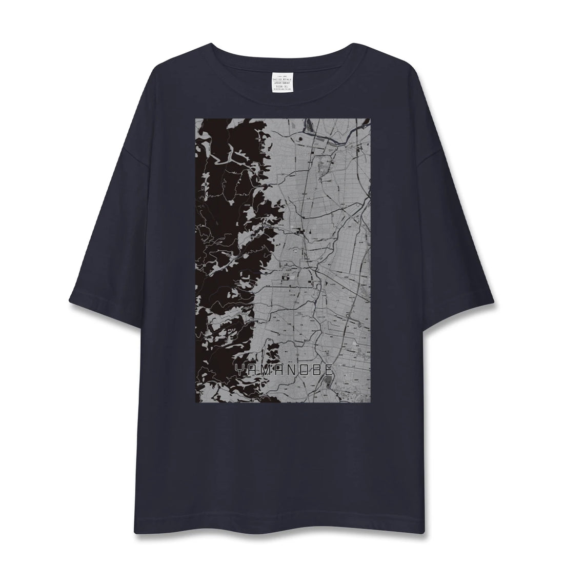 【山辺(山形県)】地図柄ビッグシルエットTシャツ