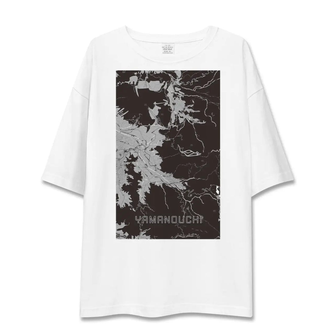 【山ノ内(長野県)】地図柄ビッグシルエットTシャツ