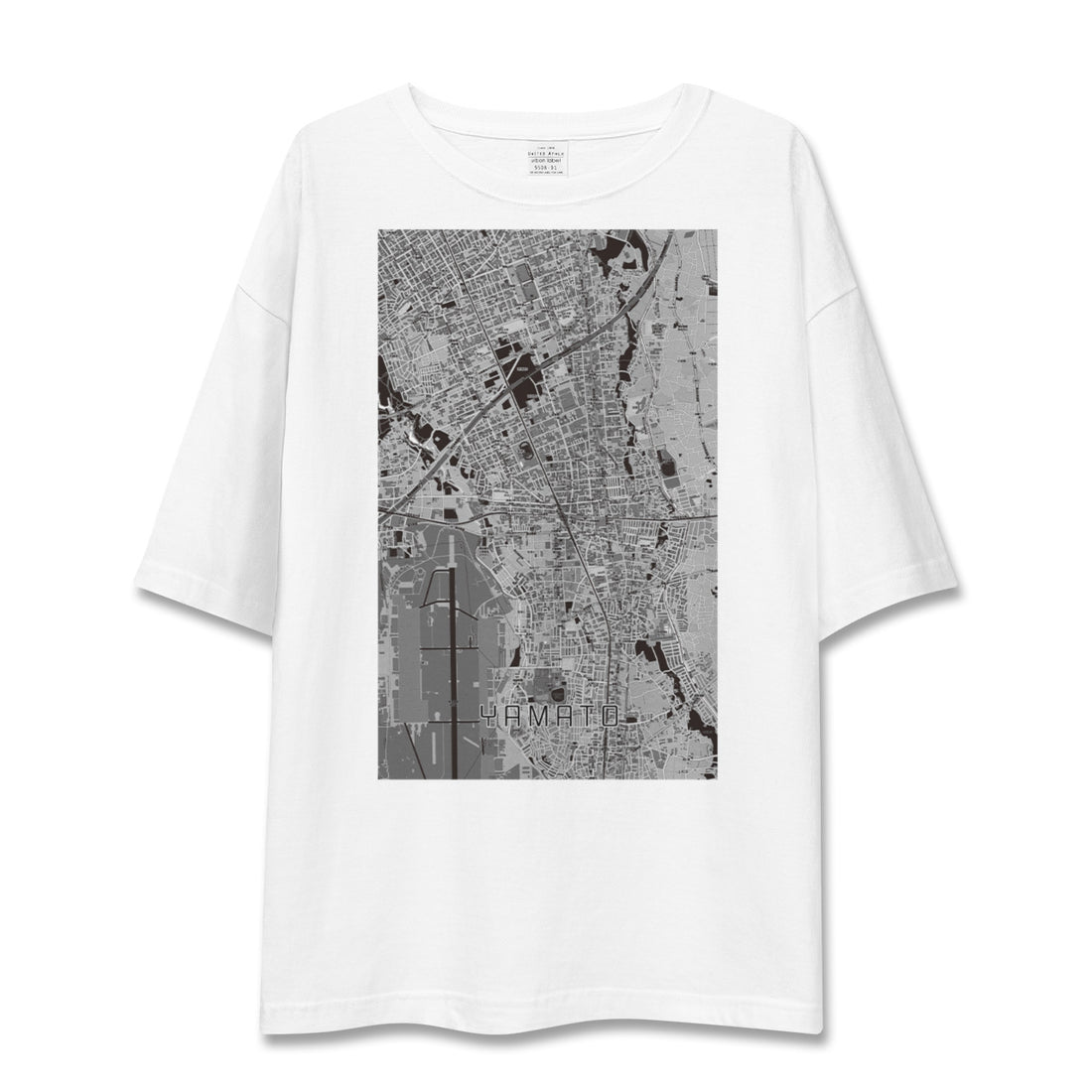 【大和(神奈川県)】地図柄ビッグシルエットTシャツ