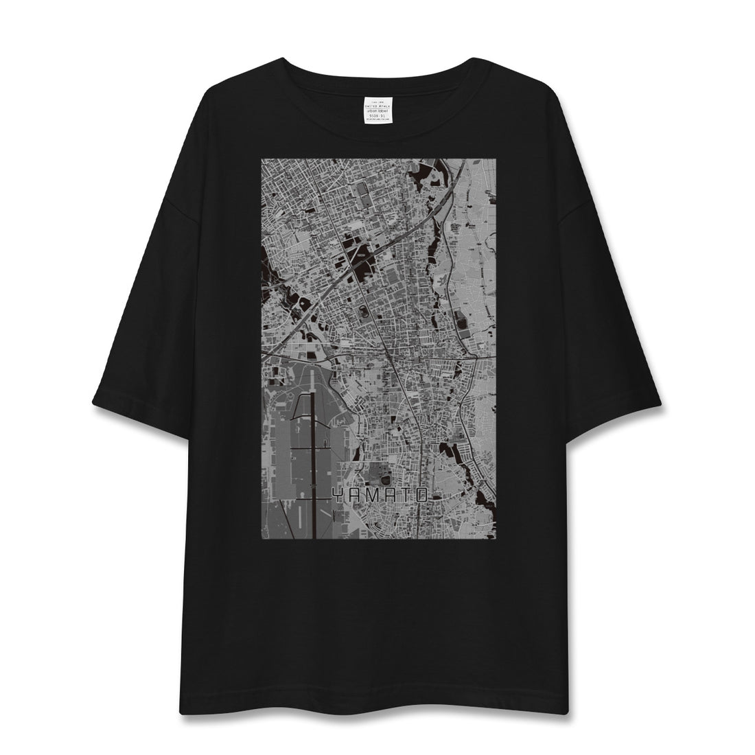 【大和(神奈川県)】地図柄ビッグシルエットTシャツ