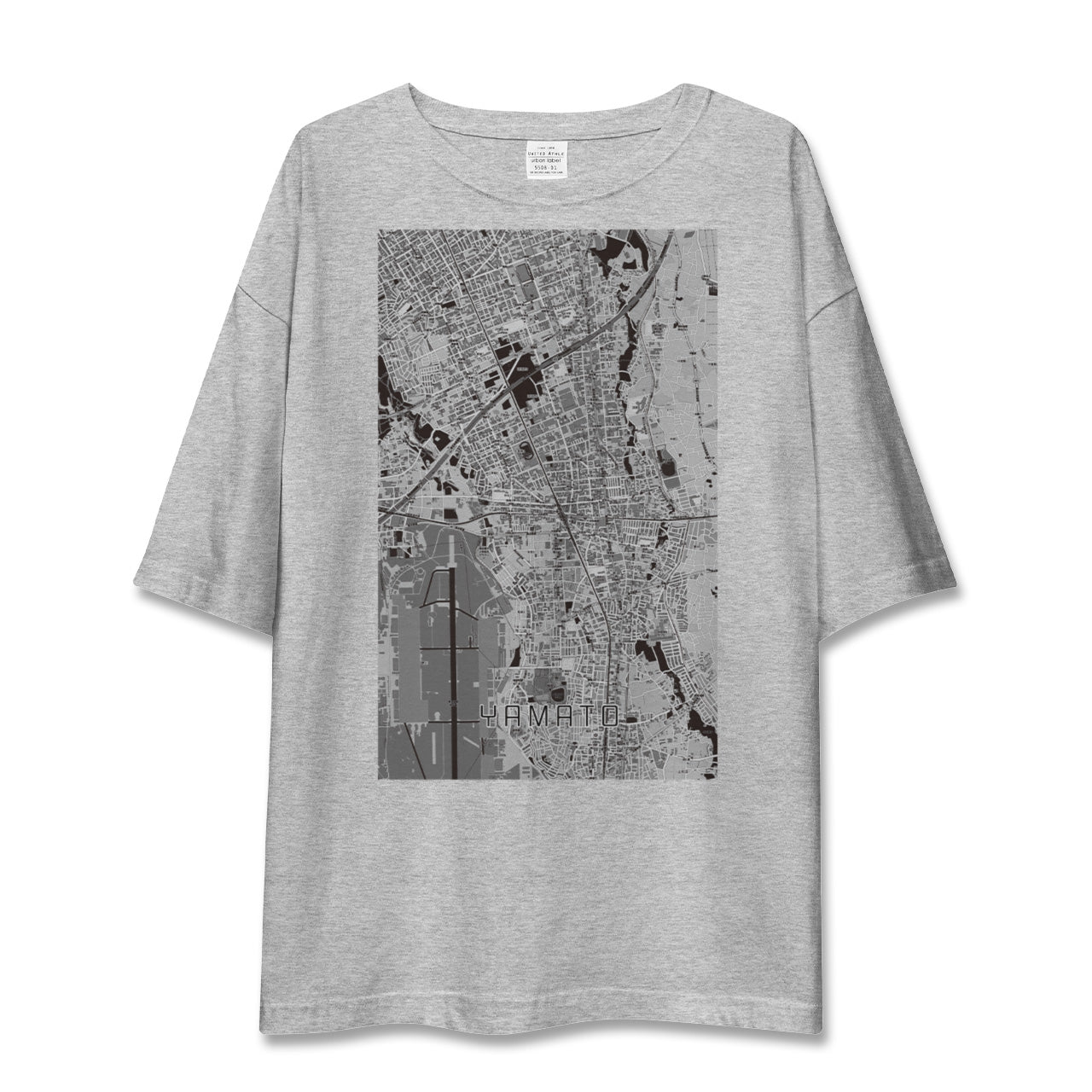 【大和（神奈川県）】地図柄ビッグシルエットTシャツ