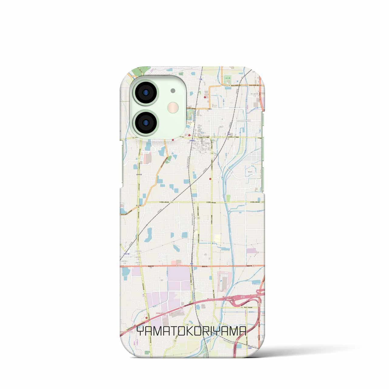 【大和郡山】地図柄iPhoneケース（バックカバータイプ・ナチュラル）iPhone 12 mini 用