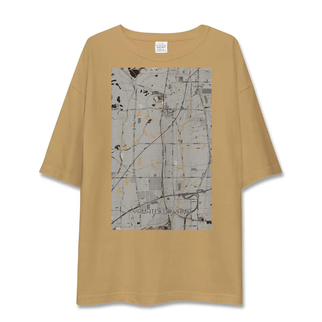 【大和郡山（奈良県）】地図柄ビッグシルエットTシャツ