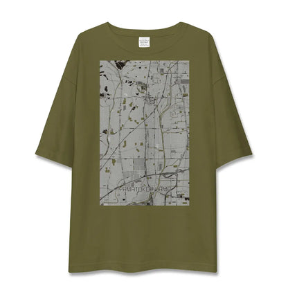 【大和郡山（奈良県）】地図柄ビッグシルエットTシャツ