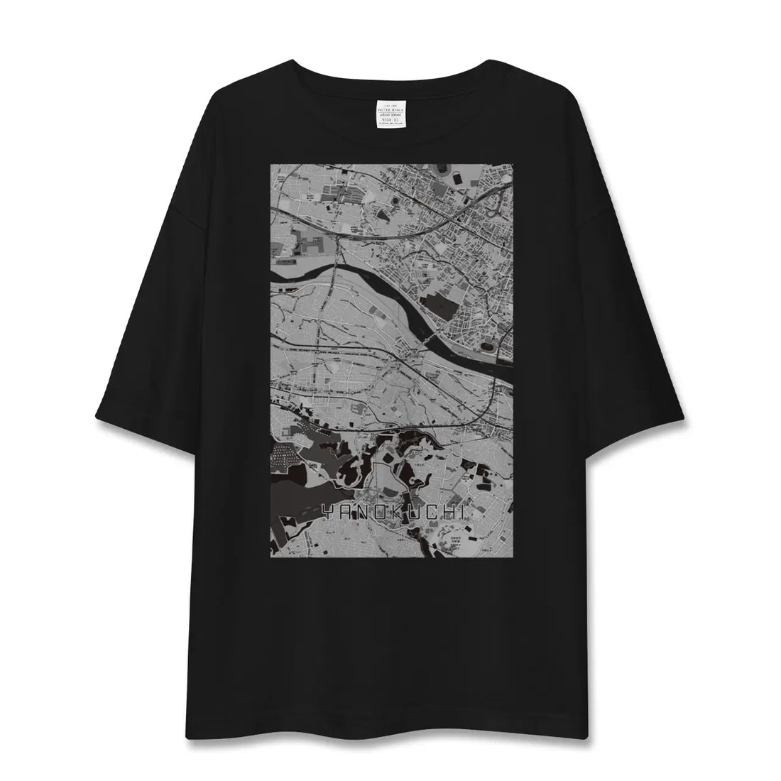 【矢野口（東京都）】地図柄ビッグシルエットTシャツ
