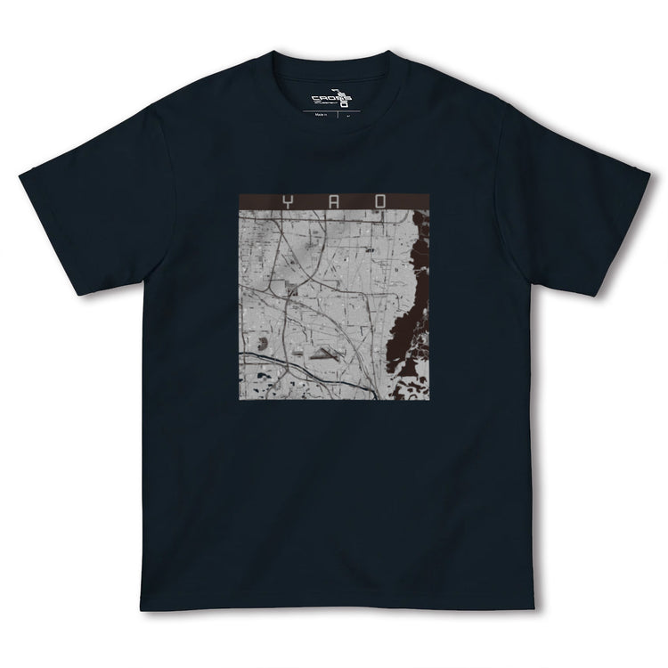 【八尾（大阪府）】地図柄ヘビーウェイトTシャツ