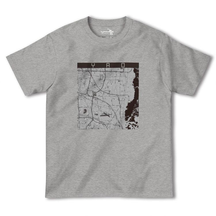 【八尾（大阪府）】地図柄ヘビーウェイトTシャツ