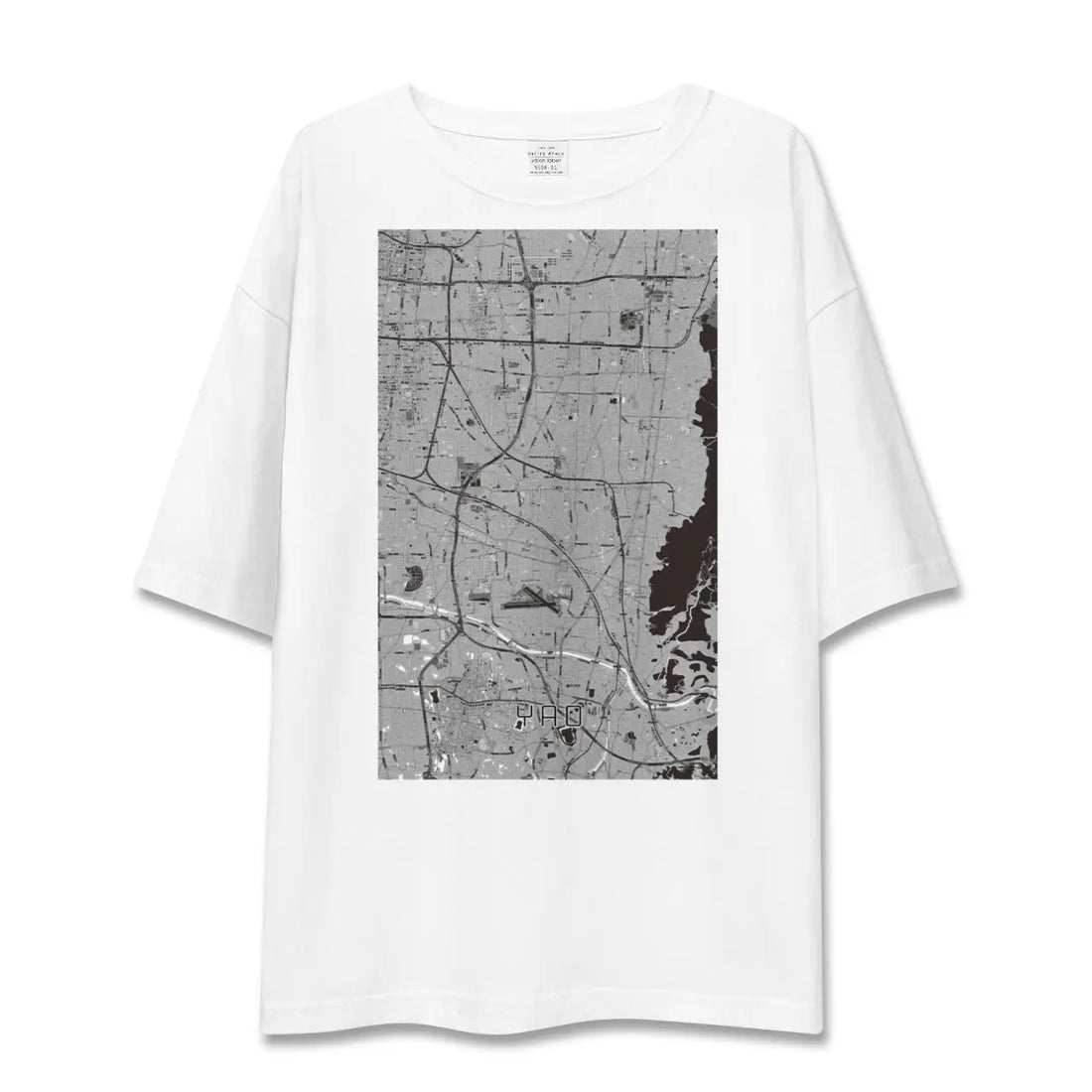 【八尾(大阪府)】地図柄ビッグシルエットTシャツ