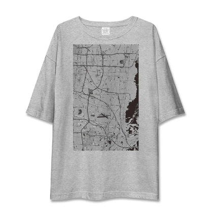 【八尾（大阪府）】地図柄ビッグシルエットTシャツ