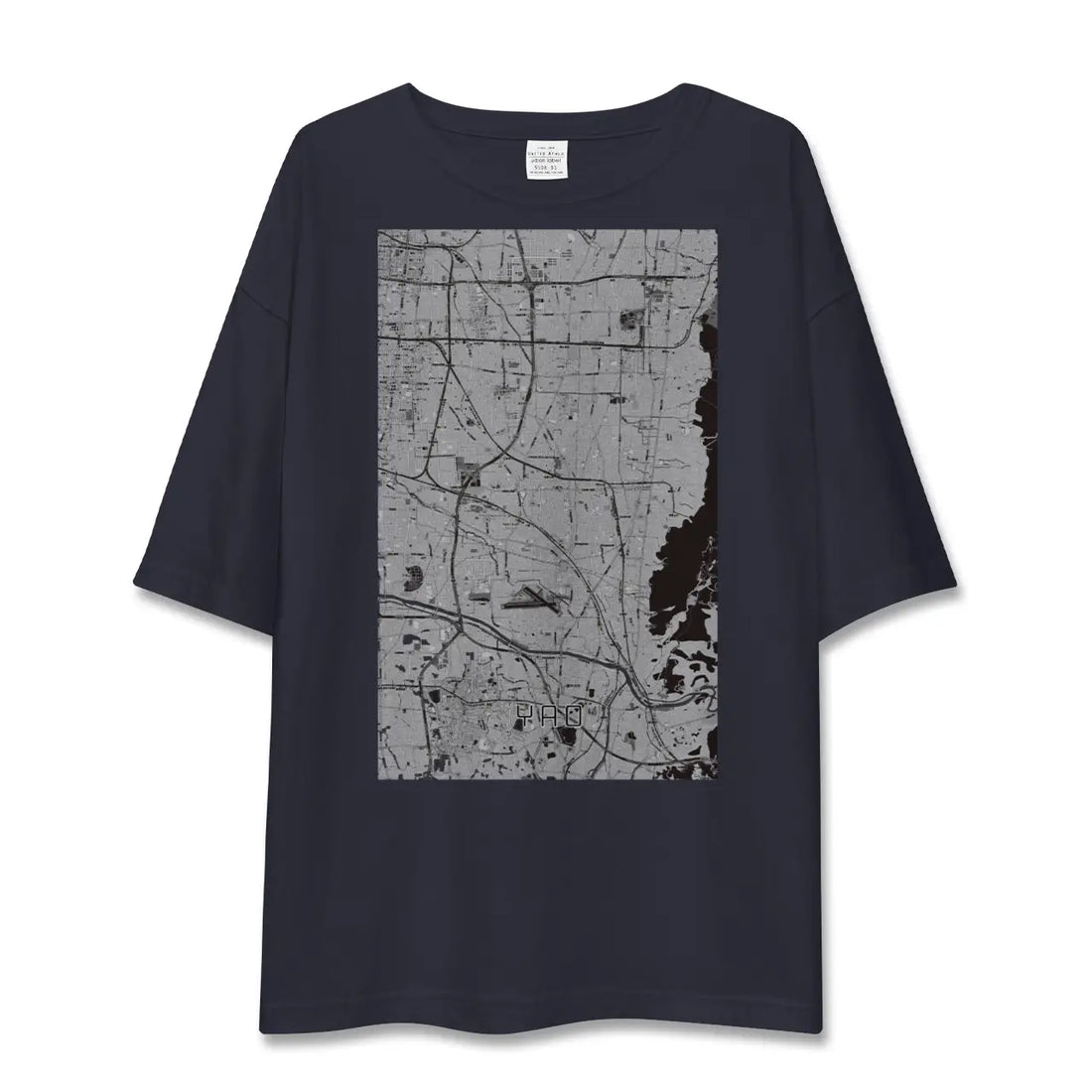【八尾（大阪府）】地図柄ビッグシルエットTシャツ