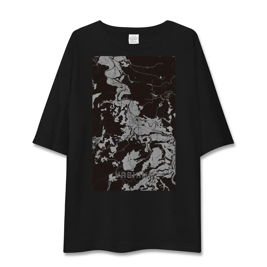 【矢島（秋田県）】地図柄ビッグシルエットTシャツ